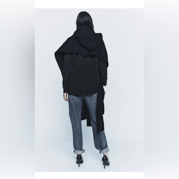 ZARA ~ HOODED WOOL CAPE ZW LIMITED EDITION - Picture 14 of 17